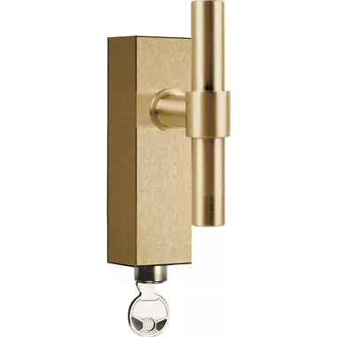 Draaikiep raamkruk Mat goud PVD One Piet Boon PBT15- DKLOCK Afsluitbaar 119mm